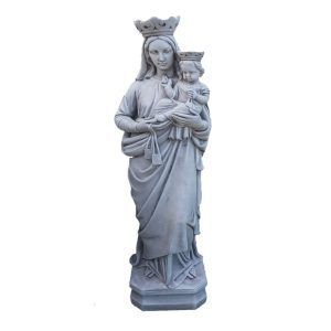 figura virgen del carmen decoracion jardin exterior en hormigon piedra