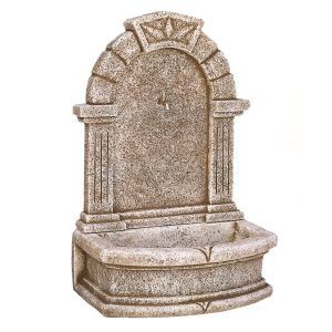 fuente de pared con grifo para exterior jardin anaparra hormigon piedra