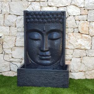 fuente de pared con buda oriental para exterior jardin anaparra hormigon piedra