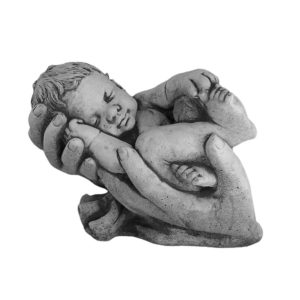 Figura de Jardín Bebé en manos