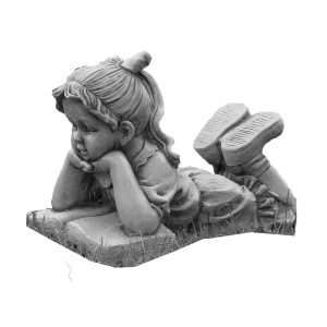 611 NIÑA LEYENDO GRIS