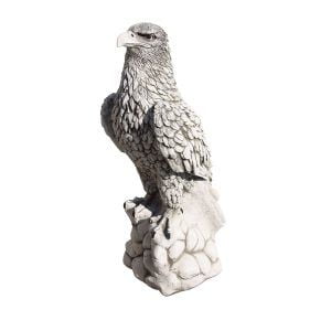 figura aguila decoracion jardin exterior en hormigon piedra