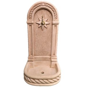fuente de pared con grifo para exterior jardin anaparra hormigon piedra