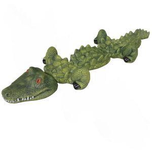 figura de jardin hormigon cocodrilo caiman decorativo esterior fuentana anaparra