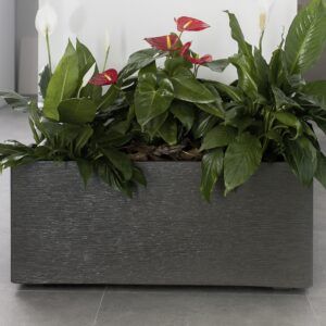 Jardinera de piedra grande para exterior jardin