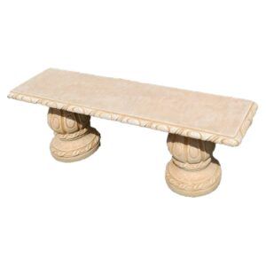 banco para jardin exterior de piedra hormigon