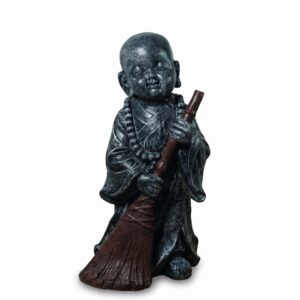 Figura Jardín Monje Escoba 88cm. de Hormigón